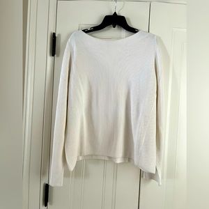 White cotton sweater
